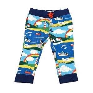 Baby Boden Pull On Nautical Rainbow Pants Size 6-9 months